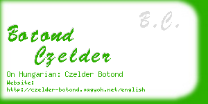 botond czelder business card